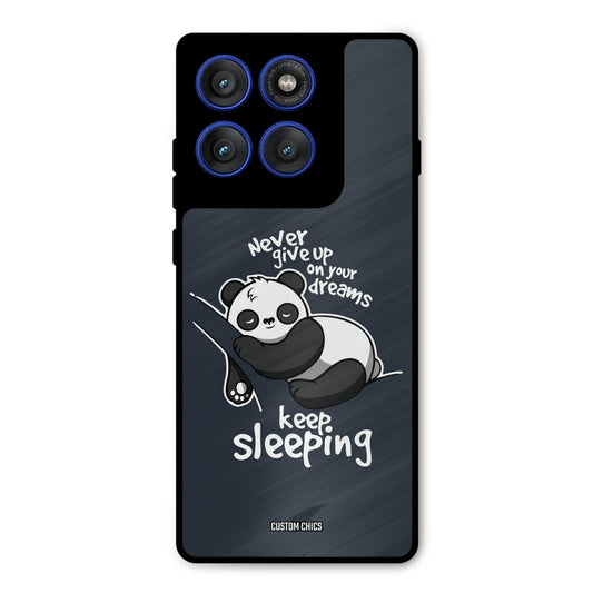 Keep Sleeping Motorola Edge 60 Pro Mobile Back Cover - Typography PrintShield Case
