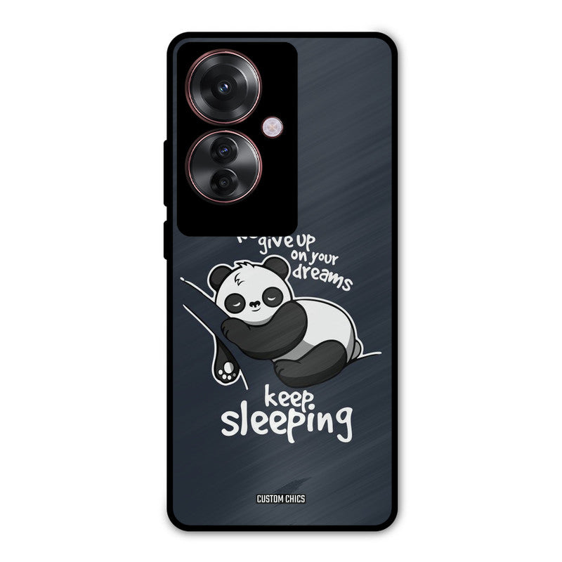 Keep Sleeping Oppo F25 Pro Mobile Back Cover - Typography PrintShield Case