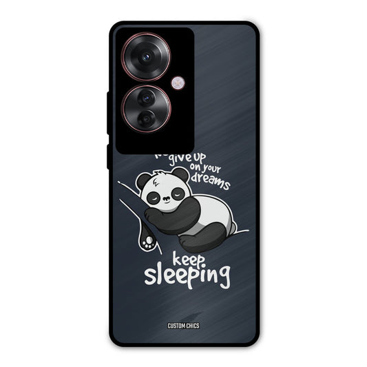 Keep Sleeping Oppo F25 Pro Mobile Back Cover - Typography PrintShield Case