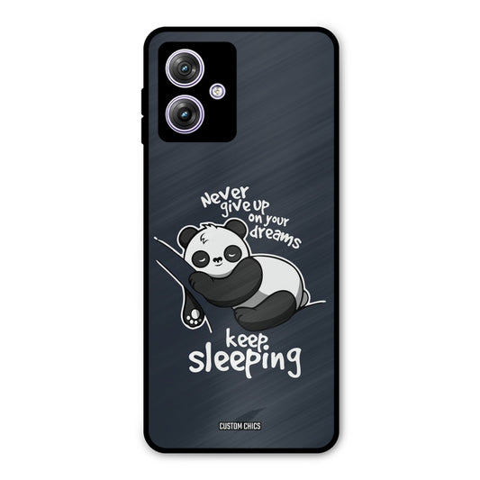 Keep Sleeping Motorola G64 5G Mobile Back Cover - Typography PrintShield Case