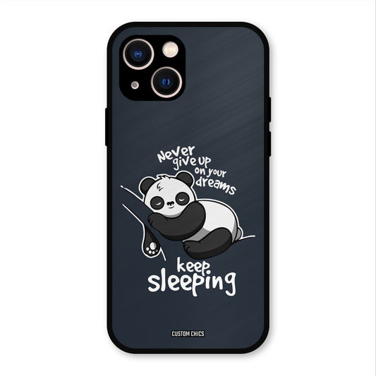 Keep Sleeping iPhone 13 Mobile Back Cover - Typography PrintShield Case
