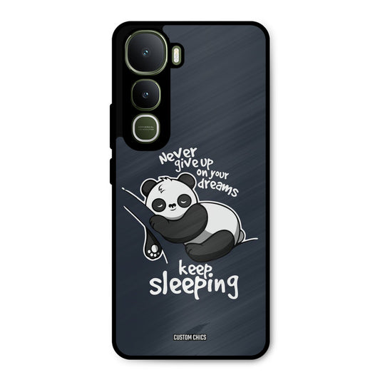 Keep Sleeping Vivo Y400 Mobile Back Cover - Typography PrintShield Case