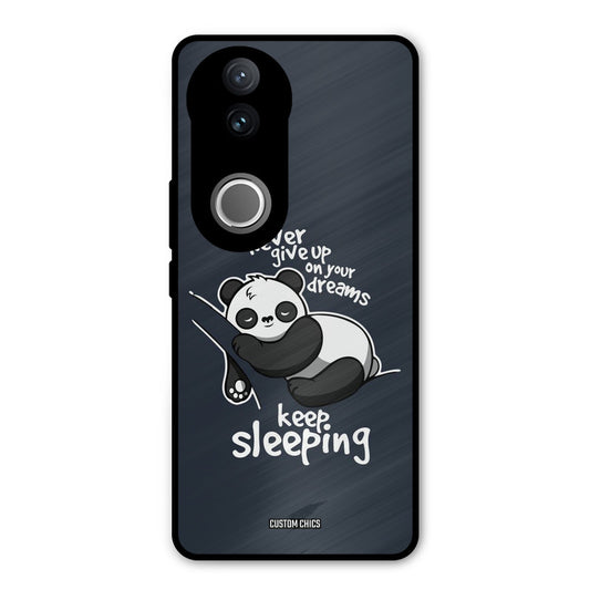 Keep Sleeping Vivo V50 Mobile Back Cover - Typography PrintShield Case