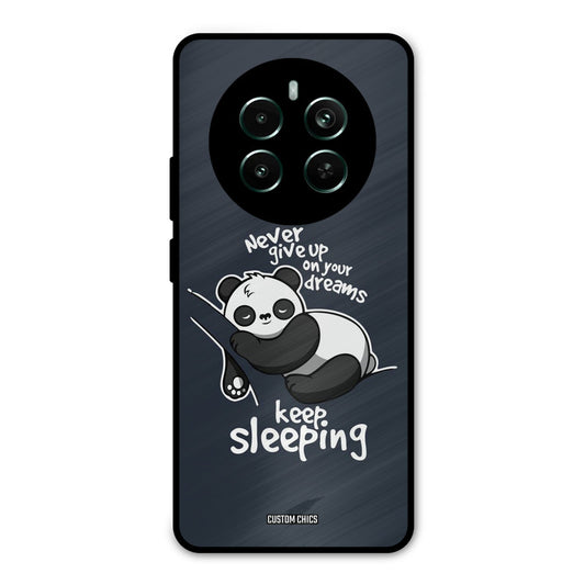 Keep Sleeping Realme 12 Plus Mobile Back Cover - Typography PrintShield Case