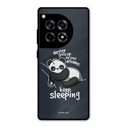 Keep Sleeping OnePlus 12R Mobile Back Cover - Typography PrintShield Case