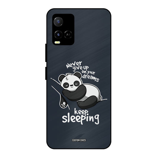 Keep Sleeping Vivo Y33s Mobile Back Cover - Typography PrintShield Case