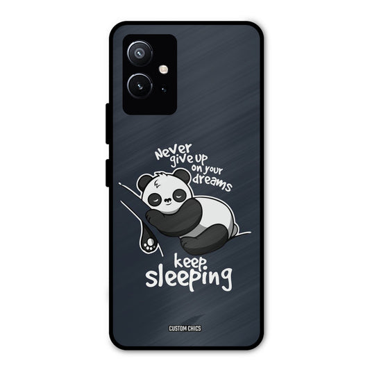 Keep Sleeping Vivo Y75 5G Mobile Back Cover - Typography PrintShield Case