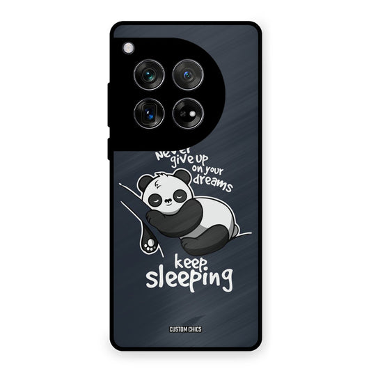 Keep Sleeping OnePlus 12 Mobile Back Cover - Typography PrintShield Case