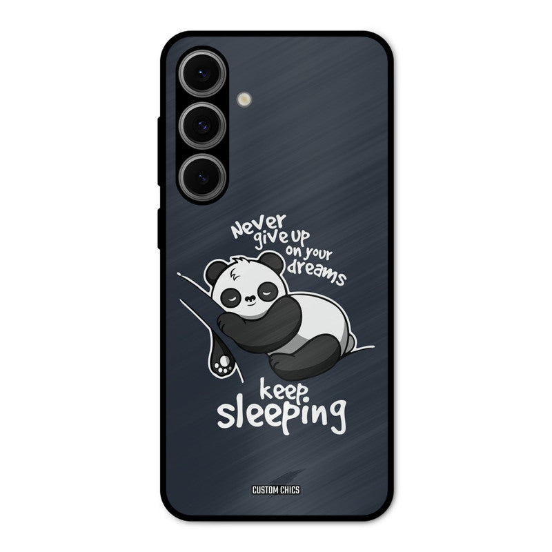 Keep Sleeping Samsung Galaxy S24 Mobile Back Cover - Typography PrintShield Case