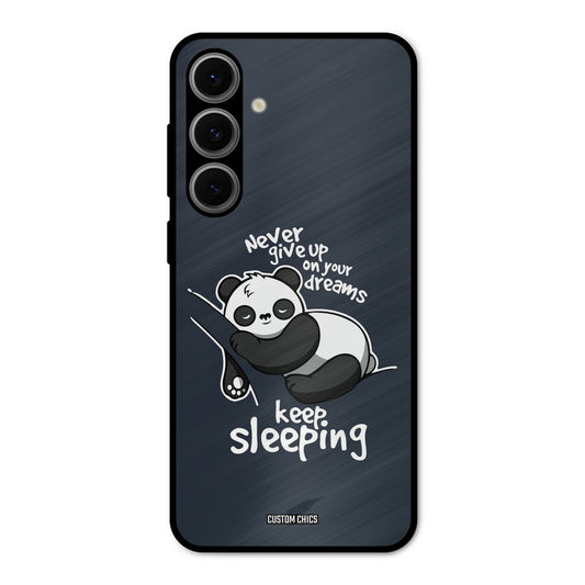 Keep Sleeping Samsung Galaxy S24 Mobile Back Cover - Typography PrintShield Case
