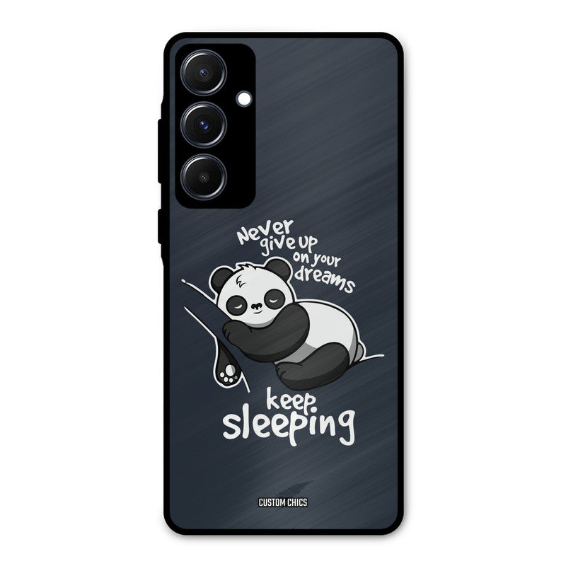 Keep Sleeping Samsung Galaxy A55 5G Mobile Back Cover - Typography PrintShield Case
