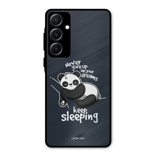 Keep Sleeping Samsung Galaxy A55 5G Mobile Back Cover - Typography PrintShield Case