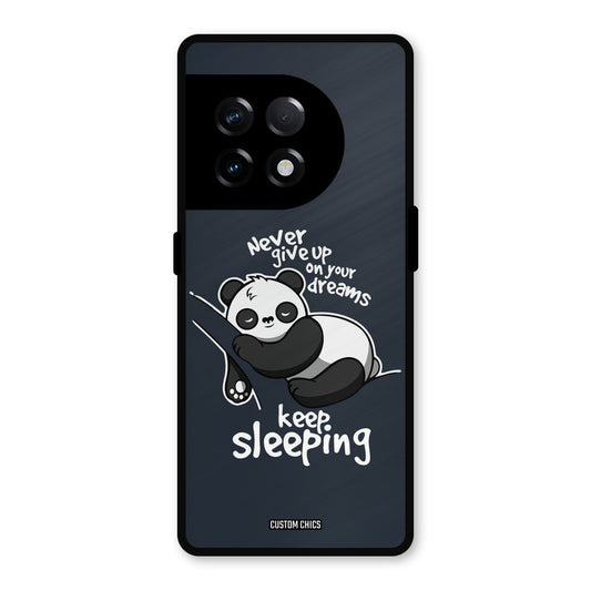 Keep Sleeping OnePlus 11R Mobile Back Cover - Typography PrintShield Case