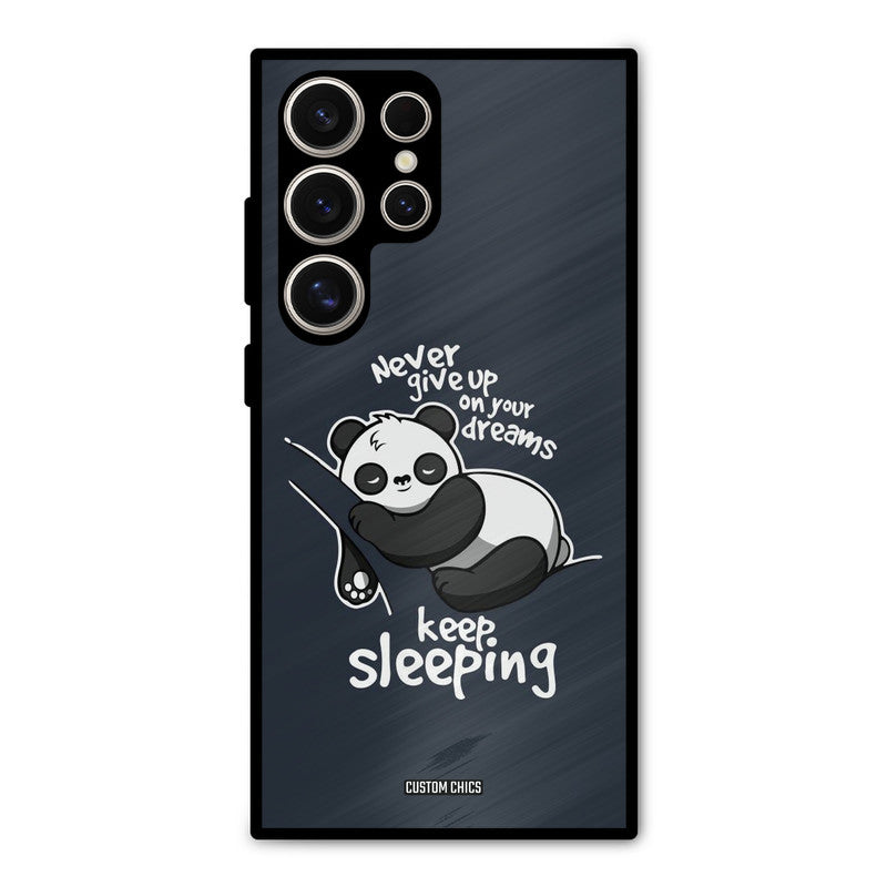 Keep Sleeping Samsung Galaxy S24 Ultra Mobile Back Cover - Typography PrintShield Case
