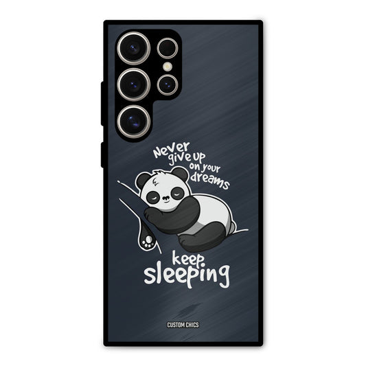 Keep Sleeping Samsung Galaxy S24 Ultra Mobile Back Cover - Typography PrintShield Case