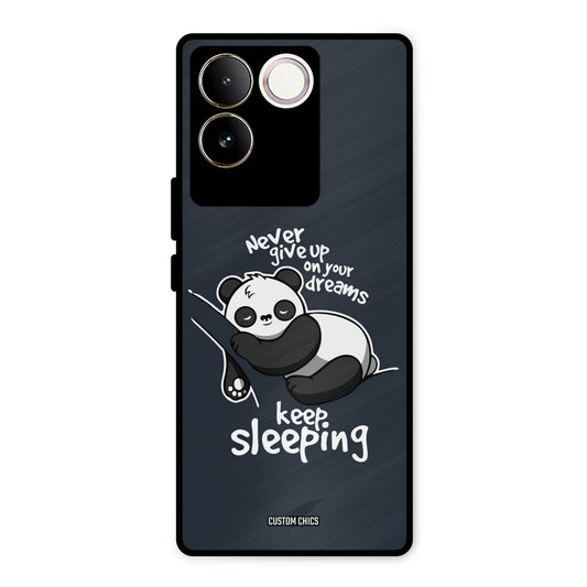 Keep Sleeping Vivo T2 Pro Mobile Back Cover - Typography PrintShield Case