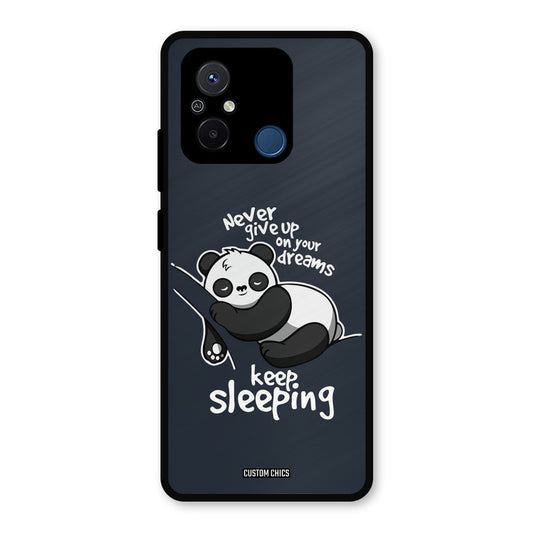 Keep Sleeping Redmi 12c Mobile Back Cover - Typography PrintShield Case