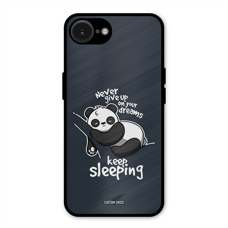 Keep Sleeping iPhone 16e Mobile Back Cover - Typography PrintShield Case