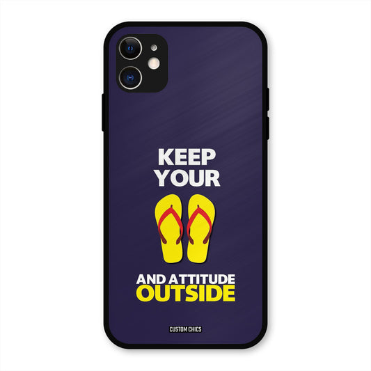 Keep Your Feet Outside iPhone 11 Mobile Back Cover - Typography PrintShield Case