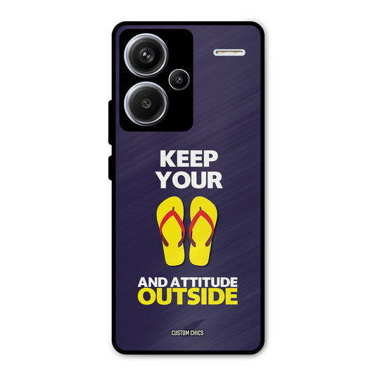Keep Your Feet Outside Redmi Note 13 Pro Plus Mobile Back Cover - Typography PrintShield Case