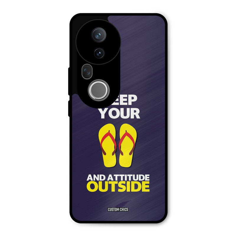 Keep Your Feet Outside Vivo T4 Ultra Mobile Back Cover - Typography PrintShield Case
