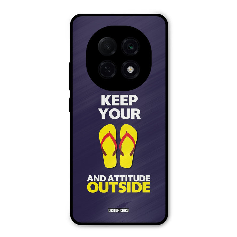 Keep Your Feet Outside Oppo F29 Pro Mobile Back Cover - Typography PrintShield Case