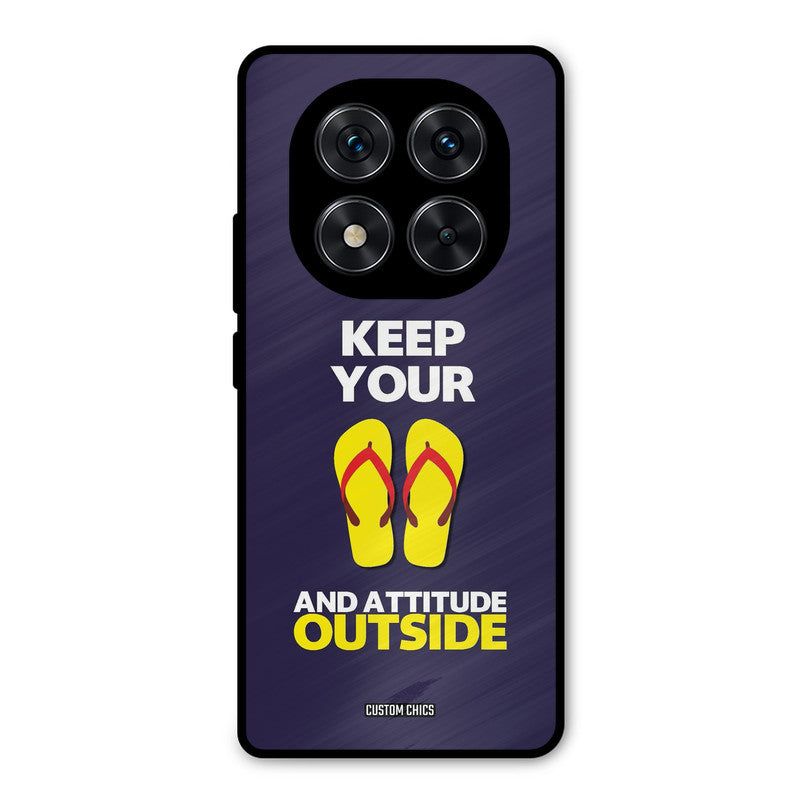 Keep Your Feet Outside Poco X7 Mobile Back Cover - Typography PrintShield Case
