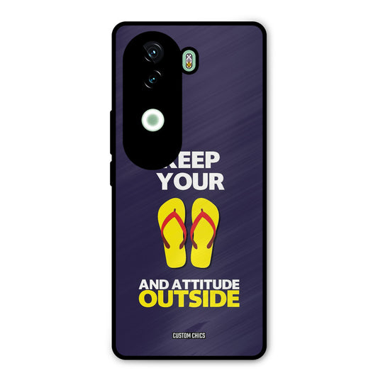 Keep Your Feet Outside iQOO Z9s Mobile Back Cover - Typography PrintShield Case