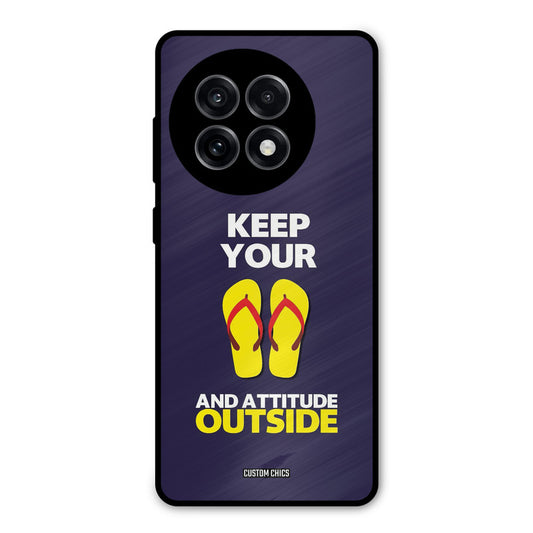 Keep Your Feet Outside OnePlus 13R Mobile Back Cover - Typography PrintShield Case