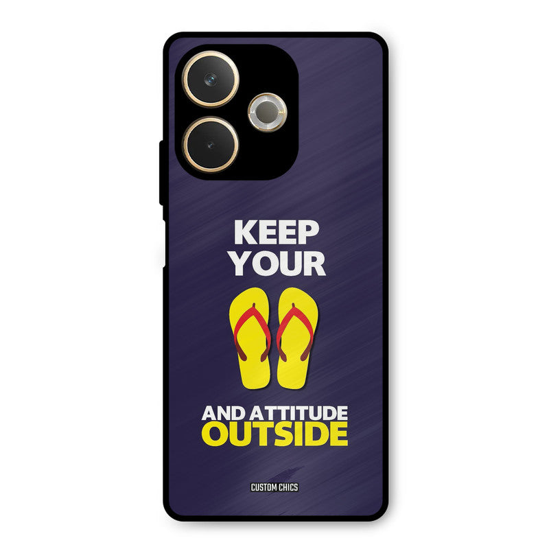 Keep Your Feet Outside Oppo A5 Pro Mobile Back Cover - Typography PrintShield Case
