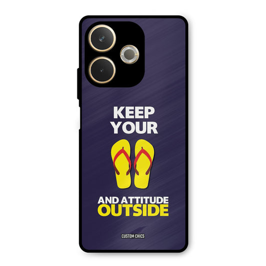 Keep Your Feet Outside Oppo A5 Pro Mobile Back Cover - Typography PrintShield Case