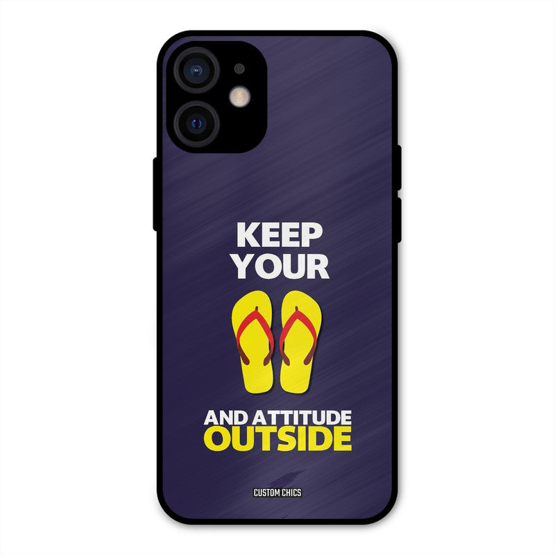 Keep Your Feet Outside iPhone 12 Mini Mobile Back Cover - Typography PrintShield Case