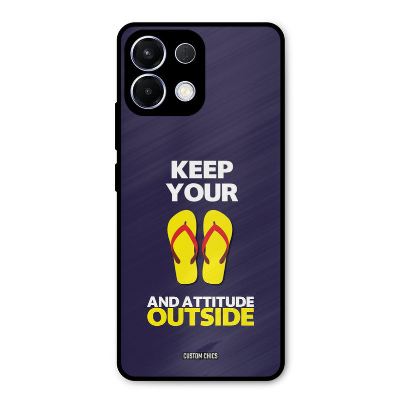 Keep Your Feet Outside Oppo K13 5G Mobile Back Cover - Typography PrintShield Case