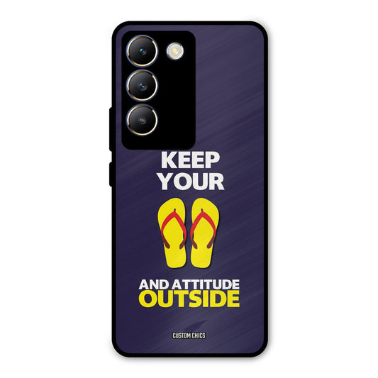 Keep Your Feet Outside Vivo Y200e Mobile Back Cover - Typography PrintShield Case