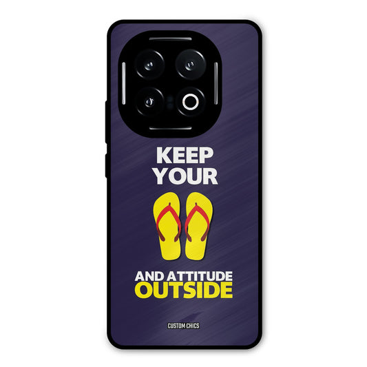 Keep Your Feet Outside iQOO 13 Mobile Back Cover - Typography PrintShield Case