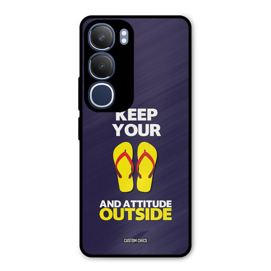 Keep Your Feet Outside Vivo Y29 Mobile Back Cover - Typography PrintShield Case