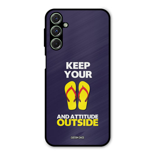 Keep Your Feet Outside Samsung Galaxy M34 Mobile Back Cover - Typography PrintShield Case