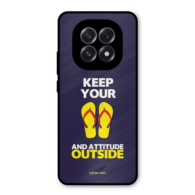 Keep Your Feet Outside Oppo F29 Mobile Back Cover - Typography PrintShield Case
