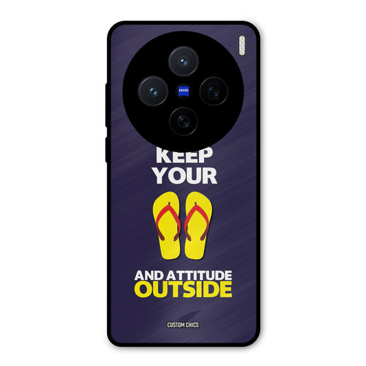 Keep Your Feet Outside Vivo X200 Mobile Back Cover - Typography PrintShield Case