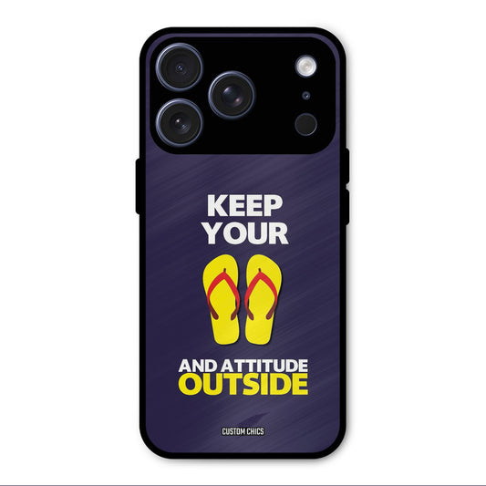 Keep Your Feet Outside iPhone 17 Pro Max Mobile Back Cover - Typography PrintShield Case