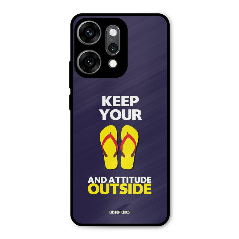 Keep Your Feet Outside Oppo Reno 14 Pro Mobile Back Cover - Typography PrintShield Case