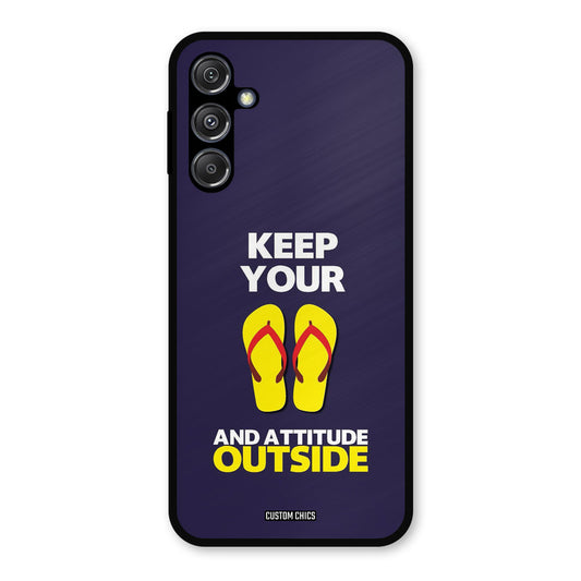 Keep Your Feet Outside Samsung Galaxy M34 5G Mobile Back Cover - Typography PrintShield Case
