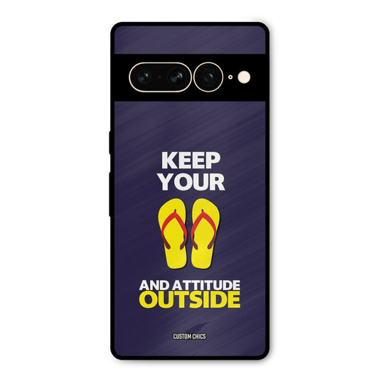 Keep Your Feet Outside Google Pixel 7 Pro Mobile Back Cover - Typography PrintShield Case