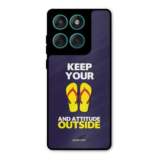 Keep Your Feet Outside Motorola Edge 60 Mobile Back Cover - Typography PrintShield Case