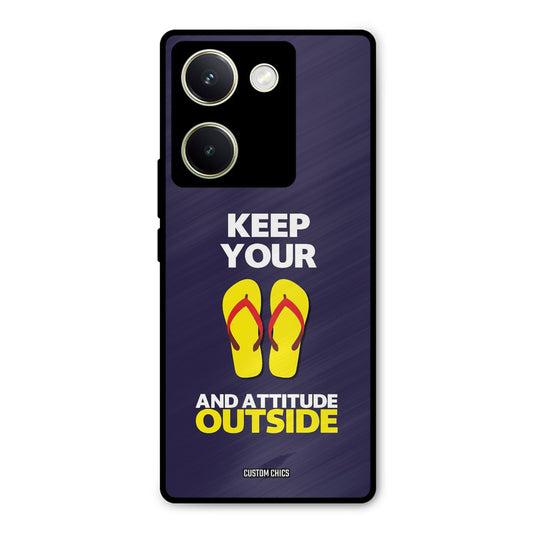 Keep Your Feet Outside Vivo Y200 Pro Mobile Back Cover - Typography PrintShield Case