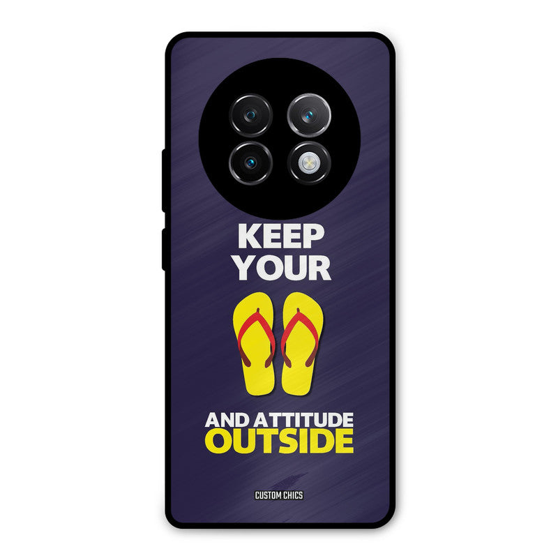 Keep Your Feet Outside Realme 13 Plus Mobile Back Cover - Typography PrintShield Case