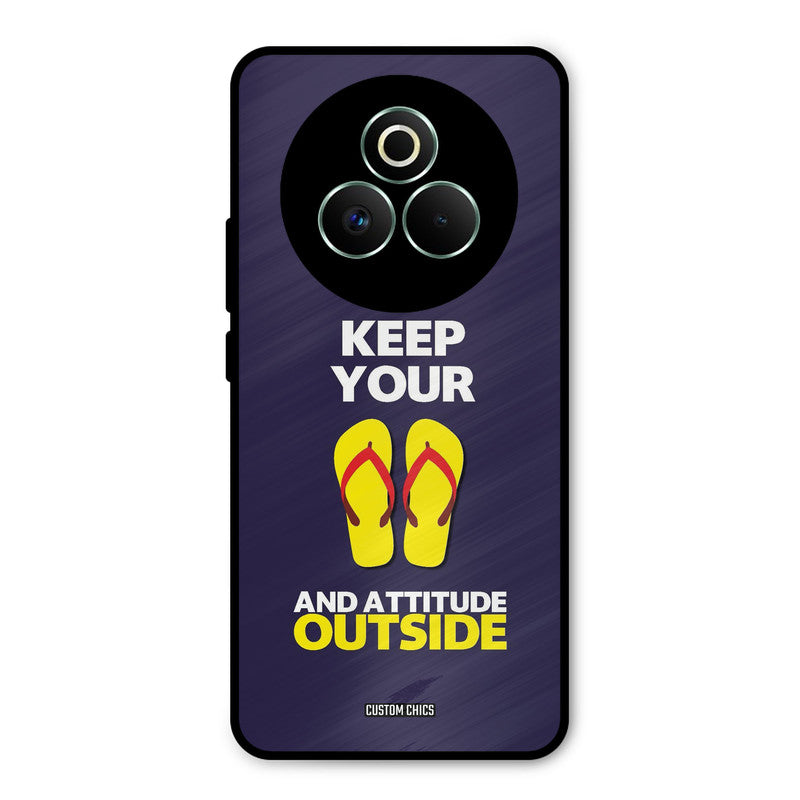 Keep Your Feet Outside Realme P3 Pro 5G Mobile Back Cover - Typography PrintShield Case