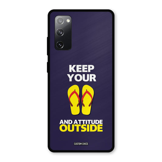 Keep Your Feet Outside Samsung Galaxy S20 FE Mobile Back Cover - Typography PrintShield Case