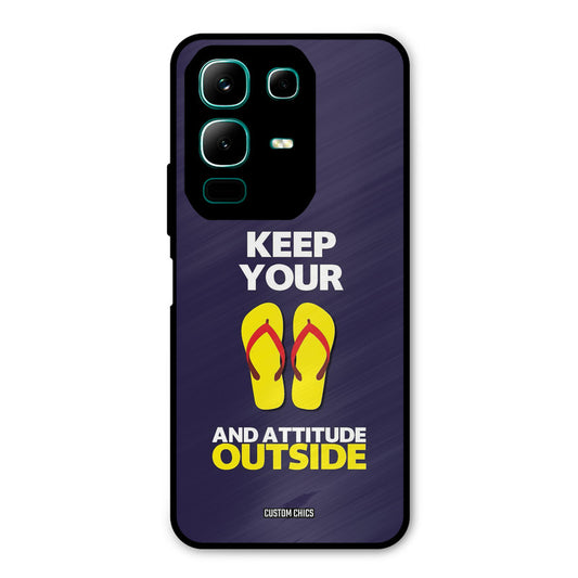 Keep Your Feet Outside Infinix Note 50x Mobile Back Cover - Typography PrintShield Case