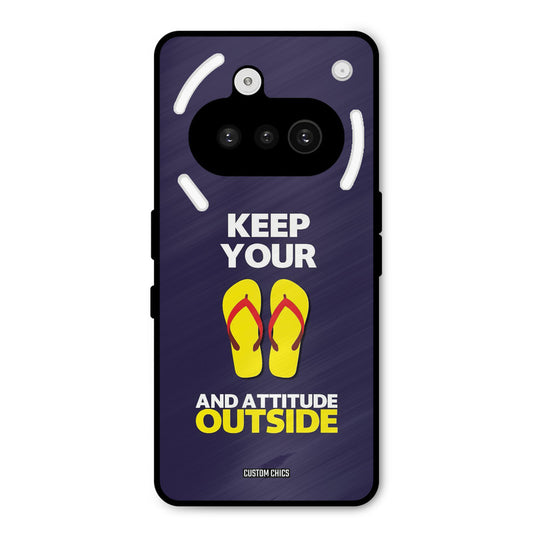 Keep Your Feet Outside Nothing Phone 3A Mobile Back Cover - Typography PrintShield Case